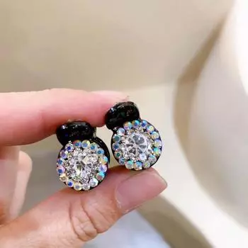 2pcs/set cute small crystal hair clip for women mini hairclip girls bangs hairpin kids claw clip set hair pin hair accessories