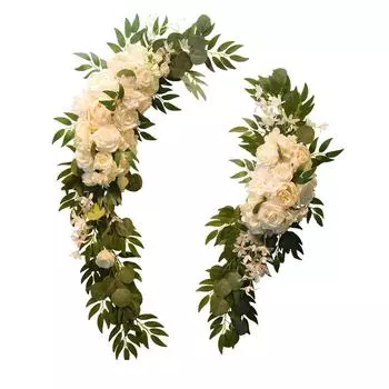 2pcs/set Elegant Artificial Wedding Flower Decor Indoor Or Outdoor Artificial Flower Decoration Flowers Low Maintenance f2-2 931champagne pi
