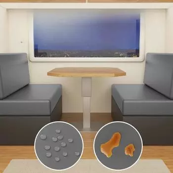 2 шт./компл. ПУ водонепроницаемый однотонный эластичный чехол для подушек для обеденного уголка автофургона спандекс мягкий чехол для сидений автофургона кемпера автомобиля вино красного