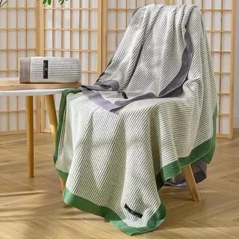 2pcs/set Ultra Soft Combed Cotton Soft and Absorbent Household Pure Cotton Supermarket Gift Face Washing Bath Towel 70x140cm75x35&2pcs зелёный