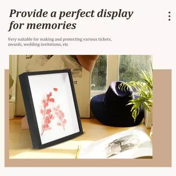 2Pcs Shadow Box Depth 3cm Wooden Photo Frame For Displaying Three-Dimensional Works Nordic DIY Wood Picture Frame Photo Decor