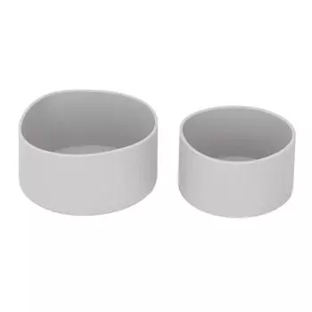 2Pcs Silicone Bumper Boot Protective Water Bottle Bottom Sleeve Cover for Space Thermal Cup Gray серый