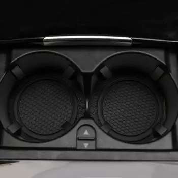 2Pcs Silicone Car Non-Slip Coaster Water Cup Pads Universal Auto Simple Non-Slip Decoration Embedded Coaster 7cm Car Accessories