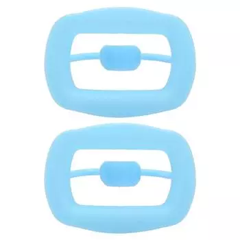 2pcs Silicone Cheek Retractor Reusable Portable Dental Mouth Opener for Oral InspectionBlue синий