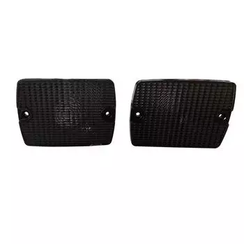 2Pcs Smoked Front Turn Signal Light Housings For Jeep Wrangler 1987-1995