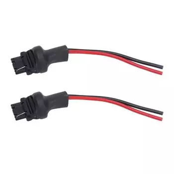 2Pcs Socket Wires Male Adapter Bulb Copper Wiring Harness for Headlight Fog Lamps 12V24V