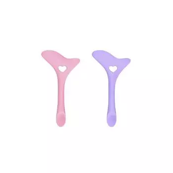 2Pcs Soft 2in1 Eyeliner Stencils Wing Tips Eyeshadow Lipstick Mascara Drawing Aid Silicone Reusable Eyeliner Aid Tool Beauty