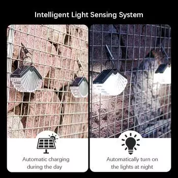 2PCS Solar Lights,Outdoor Hanging Lamp,IP65 Waterproof LED Wall Lamp,Landscape Light,for Garden Yard Patio Proch Decor Lighting