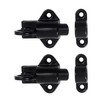 2Pcs Spring Door Bolt Lock Window Security Pull Rings Spring Bounce Door Bolt Latches Lock Aluminum Alloy Door Latches чёрный