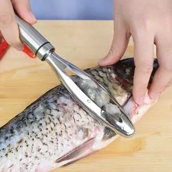 2 шт. Нержавеющая терка для чистки рыбы, быстрое удаление чешуи, скребок для чистки рыбы, пинцет для костей рыбы, кухонные принадлежности, инструменты