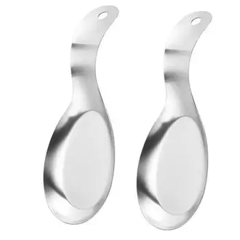 2Pcs Stainless Steel Kitchen Utensil Holder Stackable Spatula Holder Dinner Clip Tray Counter