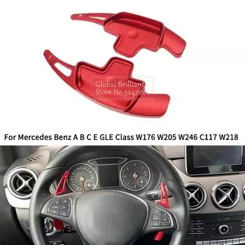 2 шт. удлинитель подрулевого переключателя передач для Mercedes Benz ABCE GLE Class W176 W205 W246 C117 W218 серебряный