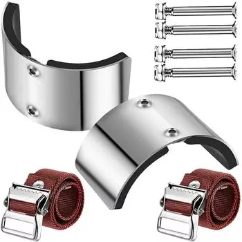 2Pcs Stilt Leg Comfort Plate Aluminum Alloy Stilt Accessories Curved Plate Drywall Stilt Parts For Fixed Legs Enduring