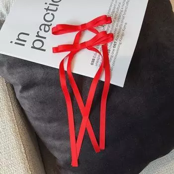 2Pcs Sweet Long Hairpins Ribbon Tassel Bowknot Hair Clip for Women Hair Braid Girl Party Barrettes Adult Headwear Accessories