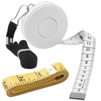 2pcs Tape Measure, Perimeter Measurement, Sewing Tailor Ruler, Dressmaking 300cm/120in & 150cm/60inch, Double-Sided Tape Measure, Automatic Rewind Typ