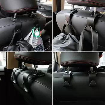 2PCS Universal Car Seat Back Hook Car Accessories Interior Portable Hanger Holder Storage for Car Bag Purse Cloth Decoration
