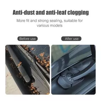 2pcs Universal Car Windshield Wiper Protective Cover for Prevent Debris Leaf Falling Wiper Bottom Hole Dustproof Cover