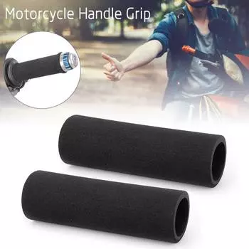 2PCS Universal Motorcycle Handlebar Sleeve Grip Foam Anti Slip Vibration Hand Grips Gloves Levers Cover Motorcycle Accessories