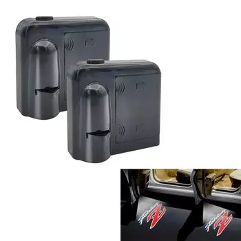 2pcs Universal Wireless Car Logo Light LED Welcome Ride Welcome Light for Door Courtesy Light Fairlady