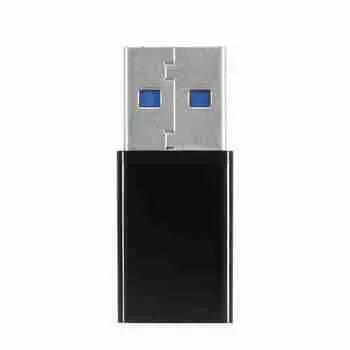 2Pcs USB 3.0 A Male to USB-C 3.1 Type C Female OTG Data Charging Adapter Converter Black чёрный