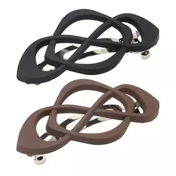 2Pcs Vintage Hair Barrettes French Style Hair Clips Women Girls Matte Finish Hair Pins Hair Accessories B