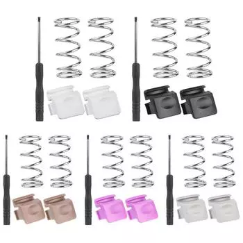 2Pcs Water Bottle Lid Mouth Push Button Switch with Springs & Screw Driver for Owala FreeSip Water Bottle белый