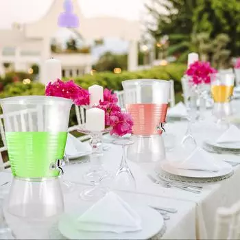 2Pcs Water Dispenser Cola Drink Bottle Hand Pressure Switch Pump Water Dispenser Home Juice Drinking Kitchen Tools for Wedding 1L