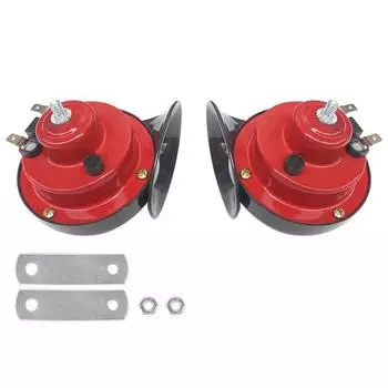 2Pcs Waterproof Loud Car Horn 12V/24V Motorcycles Speaker Air Horns Replacement Kit Universal 12V