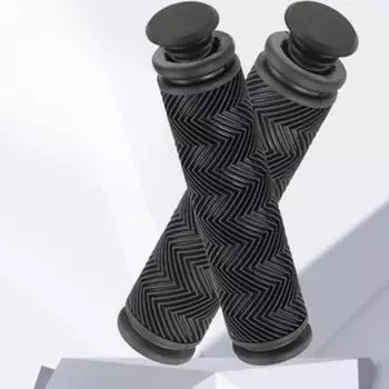 2pcs Wavy Rubber Bike Grips with Dual Openings Comfortable Handlebar Covers for MTB Fixie Road Bicycles Bicycle Parts
