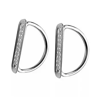 2Pcs Weight Belt Keeper Stainless Steel Weight Belt Stopper Serrated Scuba Diving Weight Belt Retainer with D Rings
