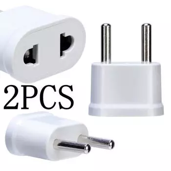 2шт белый дорожное зарядное устройство стены переменного тока адаптер питания преобразователь 1pcs