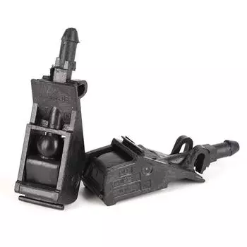 2Pcs Windscreen Washer Jet Water Spray Nozzle For Mk4 6E0955985B Black Auto Accessories чёрный