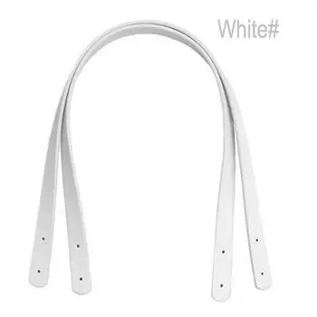 2PCS замена PU кожаный ремешок DIY сумка сумка ручка кошелек сумка ручка белый