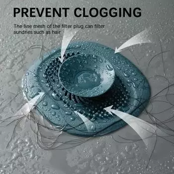 2pecs Silicone Kitchen Sink Plug Shower Drains Filter Stopper Sink Strainer Creative Floor Sink Hair Catcher Bathroom Accessories жёлтый