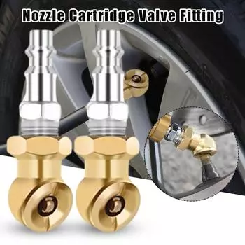 2piece Portable Air Valve Connector Efficient And Durable Widely Inflatable Nozzle Quick Connector 12*8cm 2pcs CN