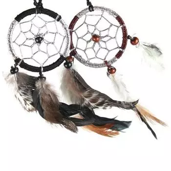 2Sbuck Peacock Mini Car Dream Catcher 2P Set, корейский автомобильный аксессуар