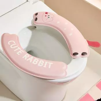 2SET Водонепроницаемый Подушка для сиденья унитаза Мультяшный коврик для унитаза Милый коврик для ванной