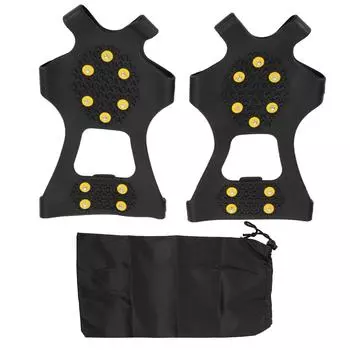 2шт 10 зубцов кошки для скалолазания на открытом воздухе противоскользящие шипы для обуви ледовые кошки для L