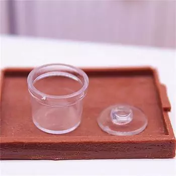 2шт 1:12 кукольных мини-бутылок для сахара, банка для приправ и специй с крышкой, кухонный декор