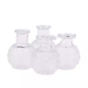 2шт 1:12 кукольных миниатюр, стеклянная ваза, модель кукольного домика, цветочный горшок, декор, игрушка