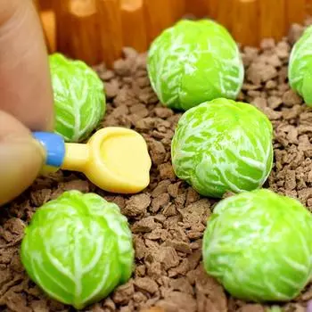 2шт 1:12 кукольный домик миниатюрный забор для капусты лопата модель ферма декор игрушка микро ландшафтное украшение