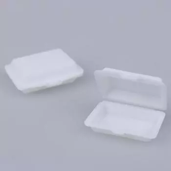 2шт 1:12 миниатюрных кукольных домиков для фаст-фуда, одноразовые столовые приборы, ланч-бокс, игрушки