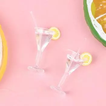 2шт 1:12 миниатюрных кукольных домиков, стаканчики для лимонного сока, кухонные принадлежности, игрушки