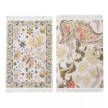 2шт 1:12 Миниатюрный кукольный ковер для кукольного домика, ковер для аксессуаров, миниатюрный кукольный домик, одеяло, коврик для