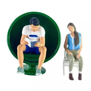 2шт 1:64 расписанных вручную фигурки людей, декор стола, поделки, коллекционные предметы, маленькая модель для кукольного домика