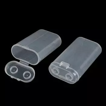 2шт 2X18650 пластиковый чехол-держатель для батарей 18650 ящик для хранения батарей цилиндрический