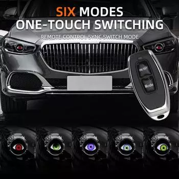 2шт 3-дюймовый комплект светодиодных фар Devil Eye, автомобильные динамические фары 12 В с дистанционным управлением, комплекты для модернизации Eyes, аксессуары для автомобильного освещения