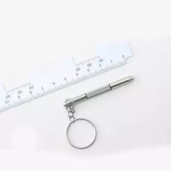 2шт 3 в 1 мини-отвертка брелок для очков телефон часы винт ремонтный инструмент