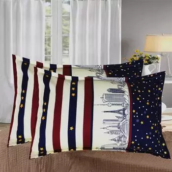 2шт 48x74см наволочка дакрон подушка оболочка постельное белье наволочка подушки чехол спальня 2