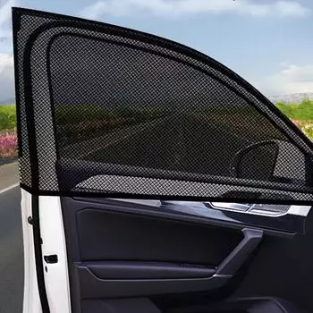 2шт/4шт солнцезащитный экран вентиляция автомобильные окна москитные сетки автомобильные экраны москитные сетки солнцезащитные жалюзи солнцезащитные козырьки/ткань защита от ультрафиолета тепло охлаждение 2pcs-Front Window